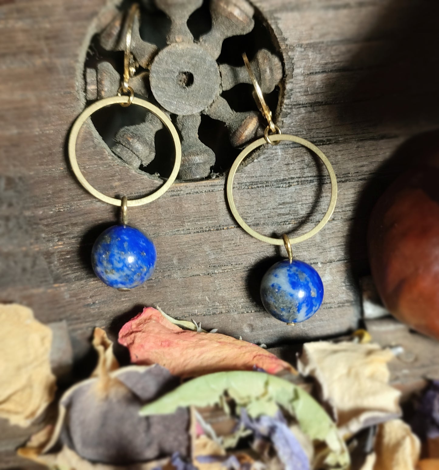 Boucles d'oreilles Kyklos Lapis lazuli
