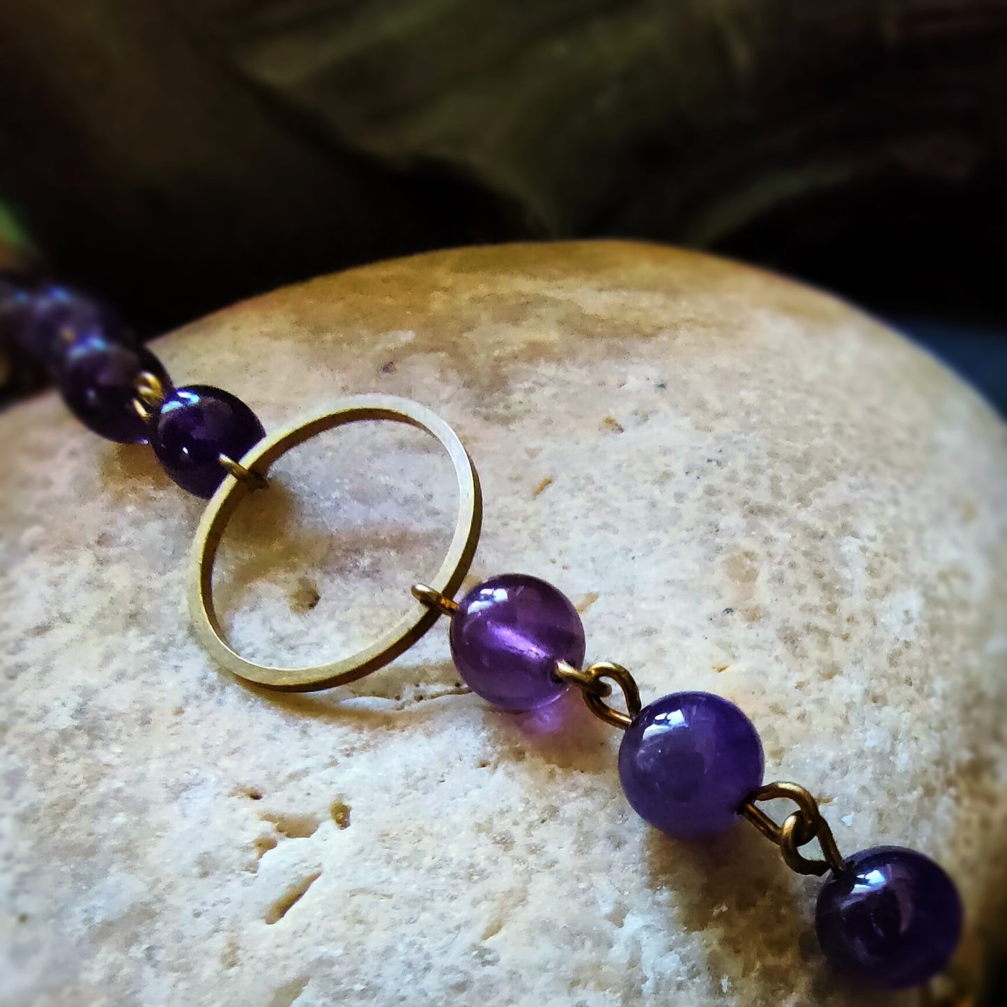 bracelet séléné améthyste