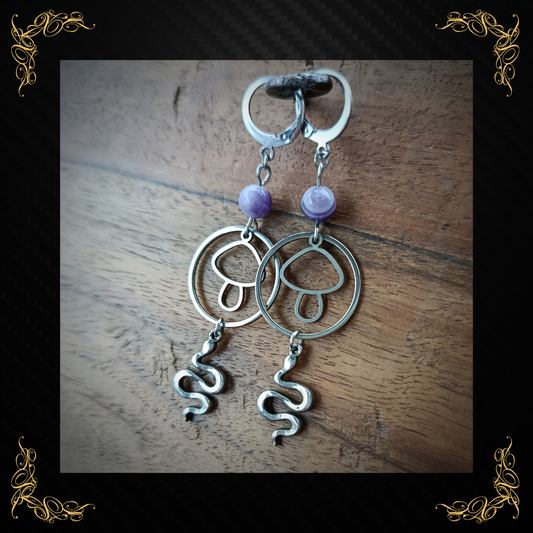 Boucles d'oreilles poison