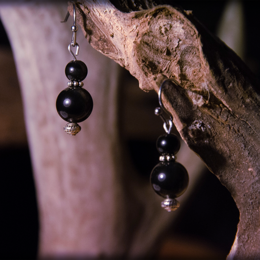 Boucles d'oreilles déesse nocturne (Oxomo)